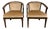 Vintage Shelby Williams Barrel Back Lounge Chairs Tub Chairs Armchairs - Pair For Sale