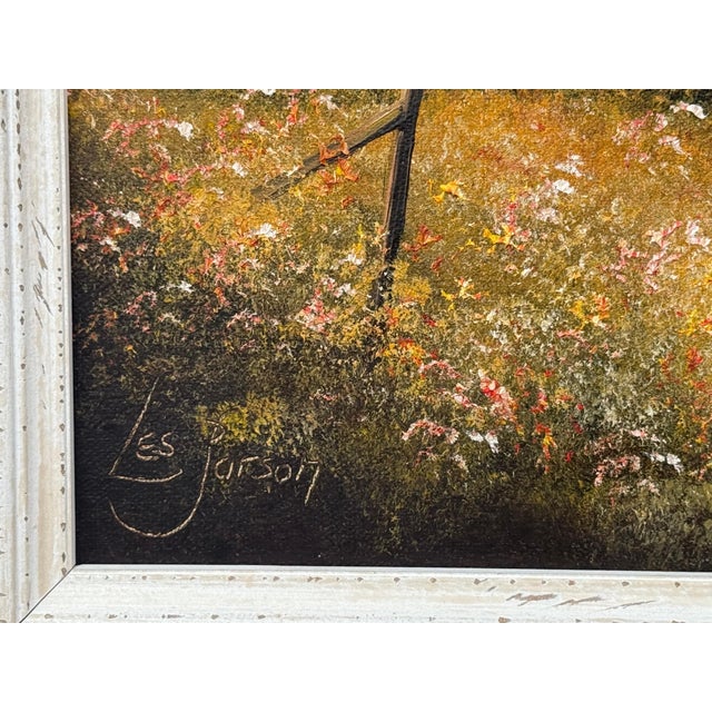 Late 20th Century Serene Countryside Landscape with Sailboat & Wild Flowers in English Countryside 1980 Circa For Sale - Image 5 of 18