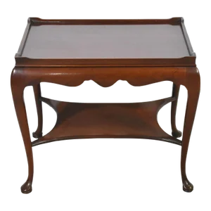 Hickory Chair Mahogany Chippendale Side Table Silver Table Occasional End Table