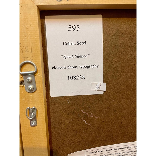 Sorel Cohen, Large Scale Color Photograph Ektacolor C Print Art Photo Typography Sorel Cohen, 1978 For Sale - Image 4 of 14