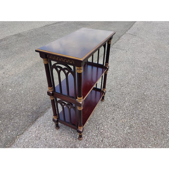 Wood Three Tier Bookcase For Sale - Image 7 of 8