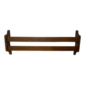 Early 20th Century Wooden Church Pew Oak Hymnal Rack