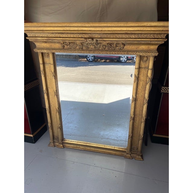 English Mid 20th Century George III Style Giltwood Mirror For Sale - Image 3 of 5