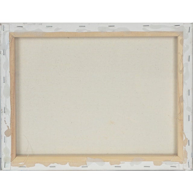 AL-Small Abstracted Color Field Painting -- Matchsticks by Michael Pauker For Sale - Image 4 of 4