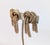 Napier Vintage 1950s Signed Monet Goldtone Knot Fringe Clip Earrings For Sale - Image 4 of 8