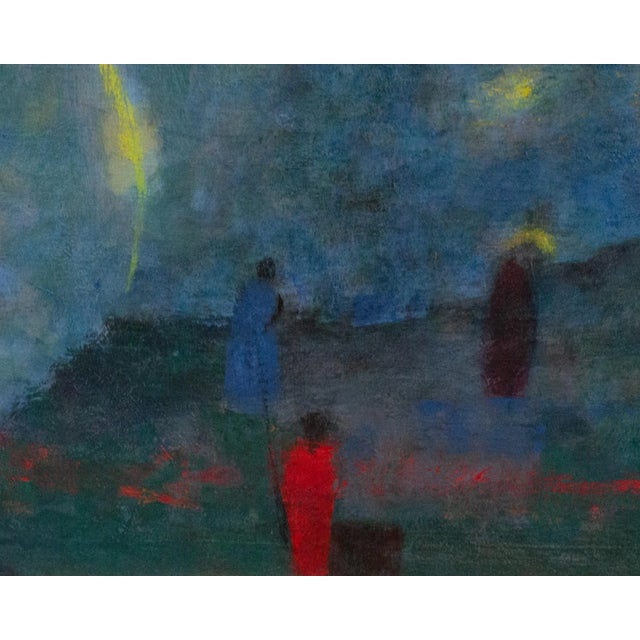 Abstract “The Angel” Oil on Canvas Abstract Painting by Martin Friedman For Sale - Image 3 of 10