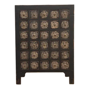 Tall Chinese Apothecary 30 Drawer Dresser