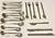 Vintage Peter Raacke "Mono A" Stainless Steel Flatware – 22-Piece Partial Service / Expansion Lot For Sale - Image 4 of 4