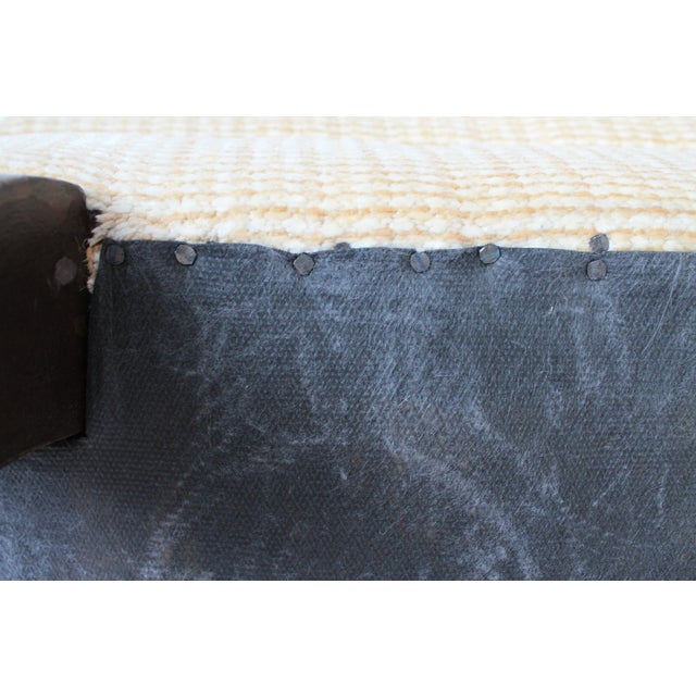 Vintage Ivory-Colored Footstool or Ottoman For Sale - Image 12 of 12