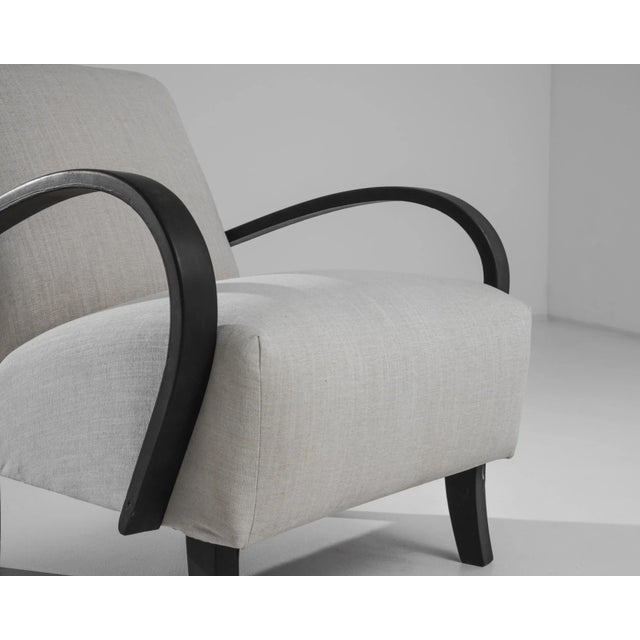 1950s Czech Wooden Armchair by J. Halabala For Sale In Greensboro - Image 6 of 6
