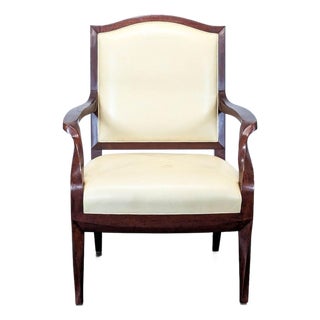 Therien Studio Workshops Classic Lounge Chair With Cream Upholstery For Sale