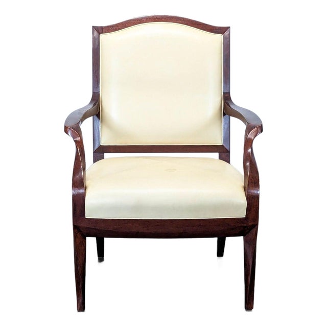 Therien Studio Workshops Classic Lounge Chair With Cream Upholstery For Sale