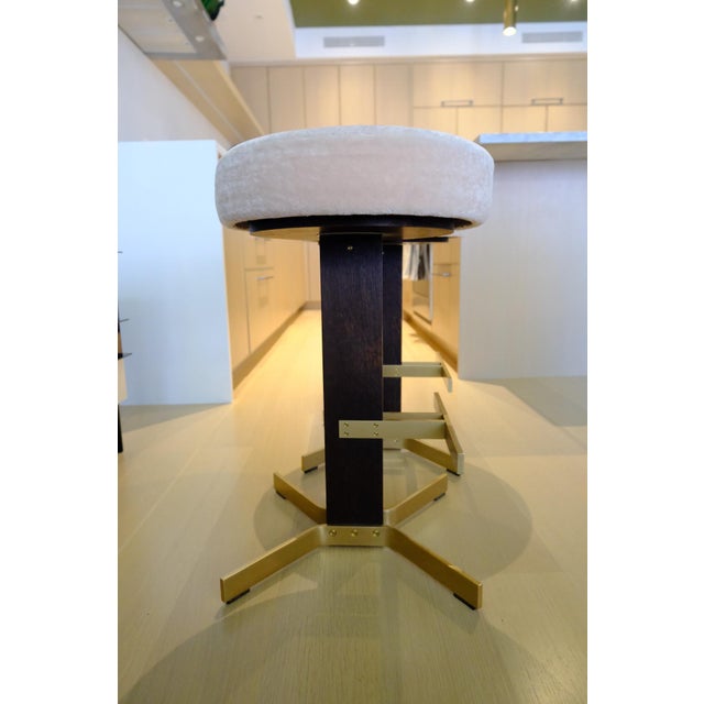Designed and crafted by New York-based KGBL, the Walcott Counter Stool is a sophisticated study in materiality,...