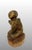 Late 19th Century Antique Wood Hand Carved Burmese Monk Figure With Gilding For Sale - Image 4 of 12