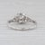 Early 20th Century Art Deco Traub Orange Blossom 0.37ct Diamond Engagement Ring 18k White Gold, Size 7 For Sale - Image 4 of 8