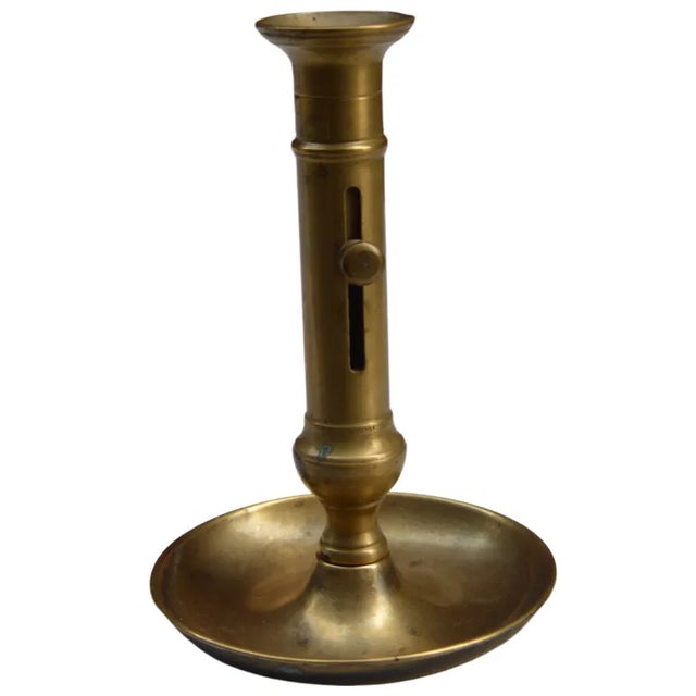 Mid 20th Century Moroccan Hand-Crafted Brass Candleholder For Sale - Image 4 of 8