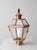 Vintage Copper Lantern Light Fixture With Brass Eagle Finial For Sale - Image 9 of 18