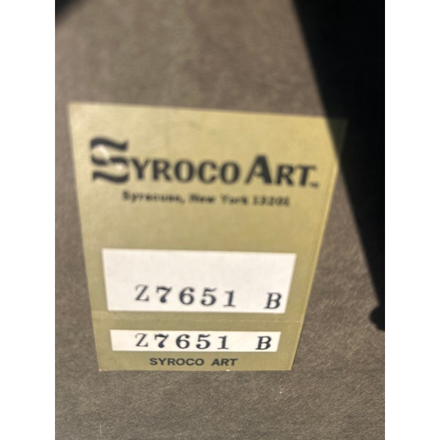 Gorgeous Oil on Wood Syroco Art For Sale - Image 4 of 4