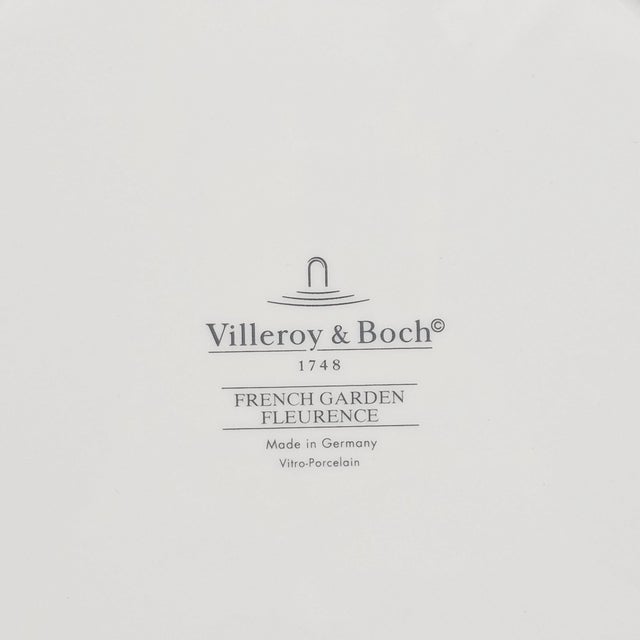 Vintage Villeroy & Boch Porcelain French Garden Fleurence Dinner Plates, Germany 10.5" For Sale In San Francisco - Image 6 of 6