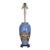 Antique Blue Satsuma Pottery Chinoiserie Lamp For Sale