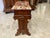 Victorian Victorian Antique Carved Walnut Slipper Vanity Ottoman Bench Flip Top Storage Sewing For Sale - Image 3 of 11