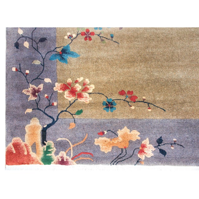 Early 20th Century Early 20th Century Chinese Art Deco Rug For Sale - Image 5 of 15