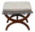 Regency Style X Frame Stool in Mahogany For Sale