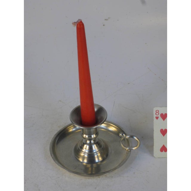 Candle Holder Vintage Holland Pewter Historical Reenactment Cosplay Theater For Sale - Image 10 of 12