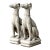 Vintage Cast Concrete Dogs - A Pair For Sale