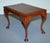 Antiques of London A charming vintage Queen Anne style low table crafted from mahogany, featuring a rectangular top with a...