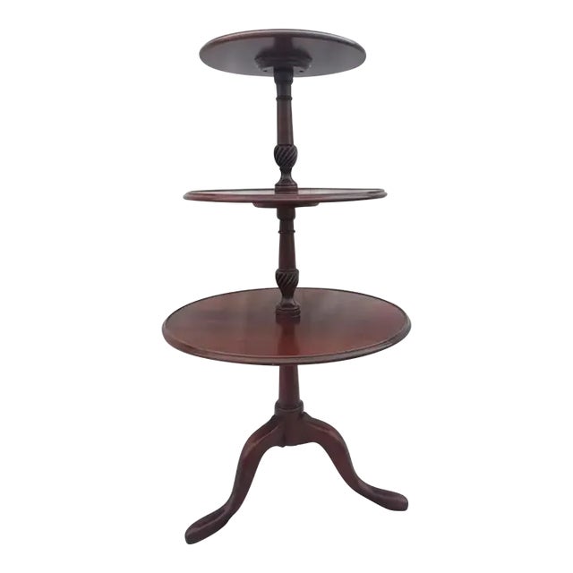 Contemporary James River Mahogany 3 Tier Butler Plantation Table Hickory Chair Company For Sale