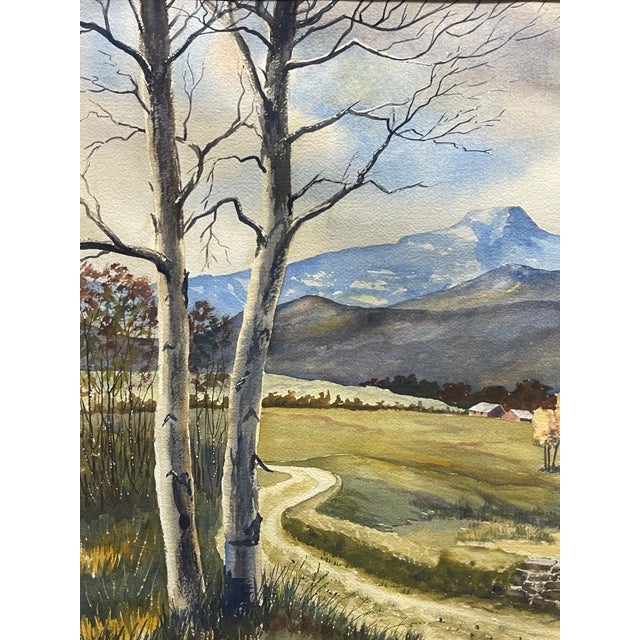 A Watercolor on Paper Painting by Henry Young (American, 20th Century) For Sale In Los Angeles - Image 6 of 6