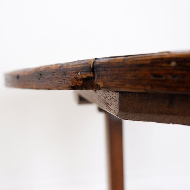 Folding Winegrower's Table in Oak For Sale - Image 5 of 14