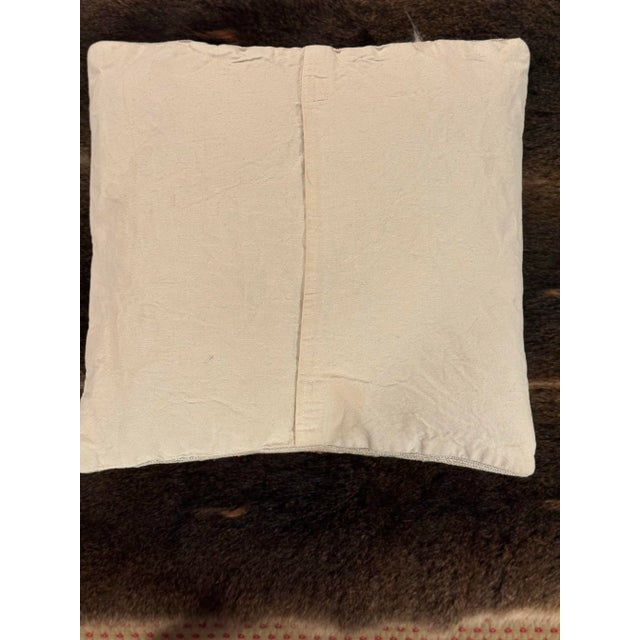 1990s Indian Embroidered Pillow Covers With Inserts- Set of 3 For Sale - Image 12 of 12