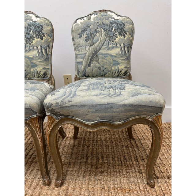 Wood Antique French Louis XV Chairs Upholstered in House of Hackney -a Pair For Sale - Image 7 of 10