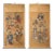 Large 72" Ming Dynasty Scrolls of Gods - Pair | Gilt & Ink on Paper | 16th C. - A Pair For Sale