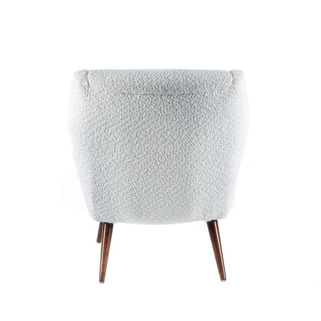 Modern Vintage Upholstered Armchair, 1950s For Sale - Image 3 of 5