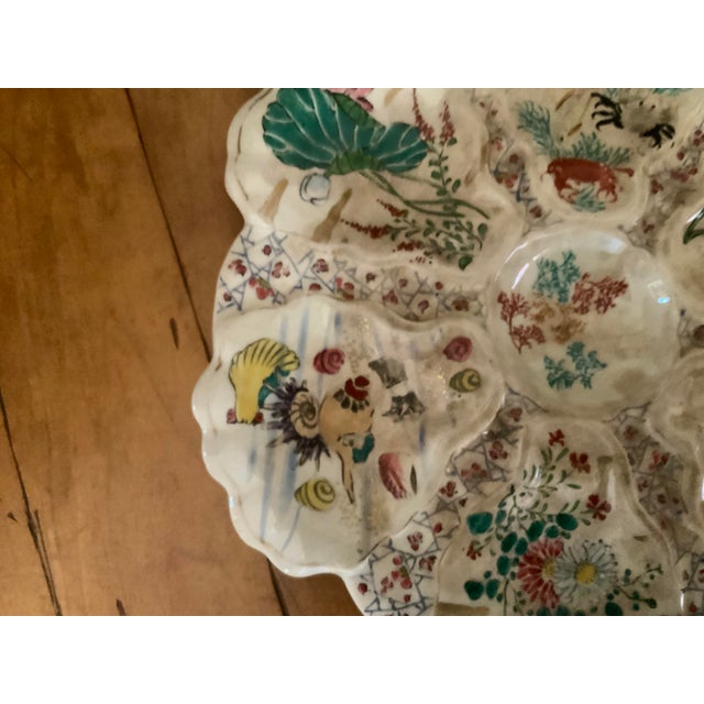 Antique Japanese Satsuma Oyster Plates c.1880’s For Sale In Naples, FL - Image 6 of 10