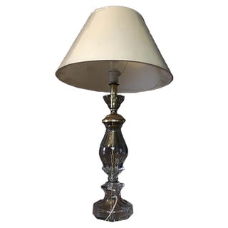 Crystal Table Lamp, 1980s For Sale