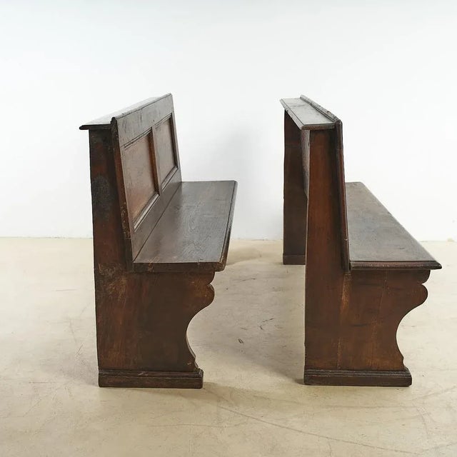 Set of Wooden Benches, 19th Century For Sale - Image 5 of 11