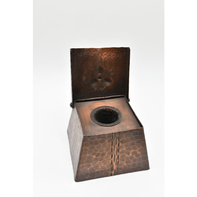 Craftsman Studios Copper Inkwell C. 1920s For Sale - Image 11 of 12