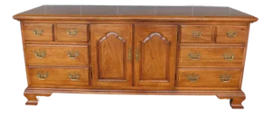 Thomasville Fisher Park Pecan Wood Dresser 75"w