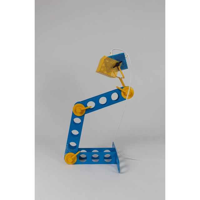 Adjustable Meccano Table Lamp by Lisola Che Non Cè, Italy, 1970s, in Good conditions. Designed 1970 to 1979 I have...