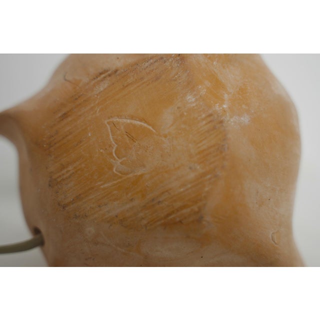 Ceramic Tim Orr Sculpture Lamp in Neutral Terracotta, 1970s For Sale - Image 9 of 17
