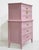 Mid Century Transitional Highboy Dresser by Dixie Furniture in Pink - Newly Painted For Sale In Chicago - Image 6 of 14