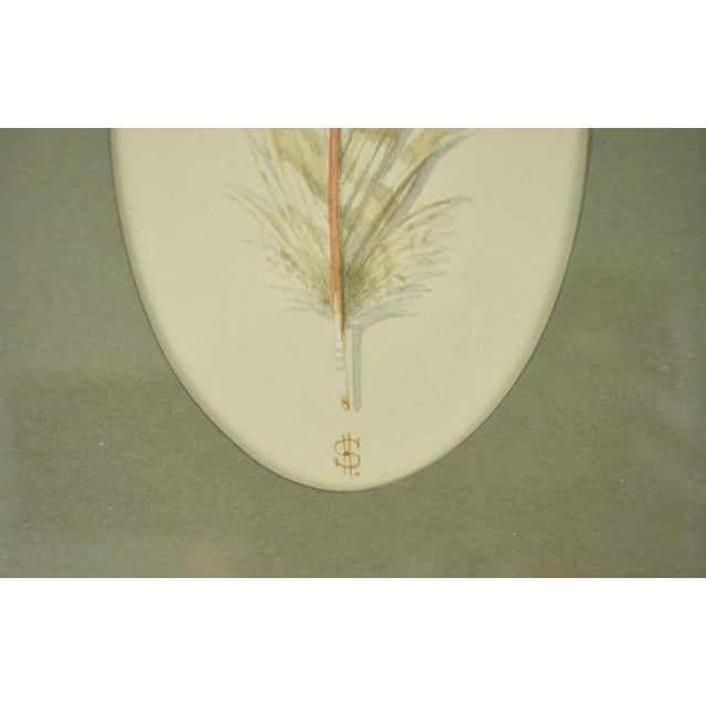 1990s "Pair X Pheasant Feathers C1998 Watercolours" by Harry Spencer For Sale - Image 5 of 5