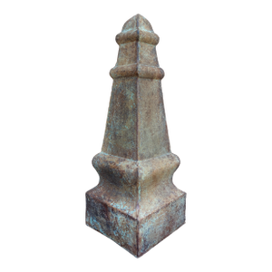 Vintage Neoclassical Metal Garden Finial or Obelisk
