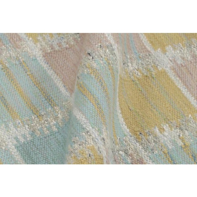 Textile Rug & Kilim’s Scandinavian Style Rug in Beige With Colorful Geometric Patterns For Sale - Image 7 of 8