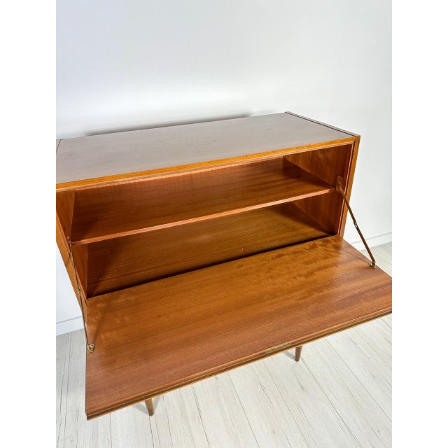 Vintage Minimalistic Walnut Cabinet, 1960s For Sale - Image 11 of 14