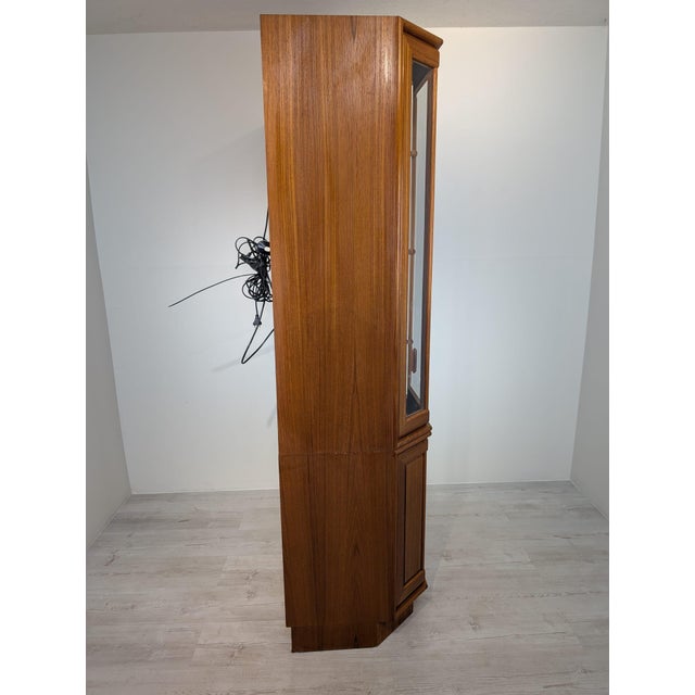 Danish Illuminated Teak Display Case, 1980s For Sale - Image 11 of 18